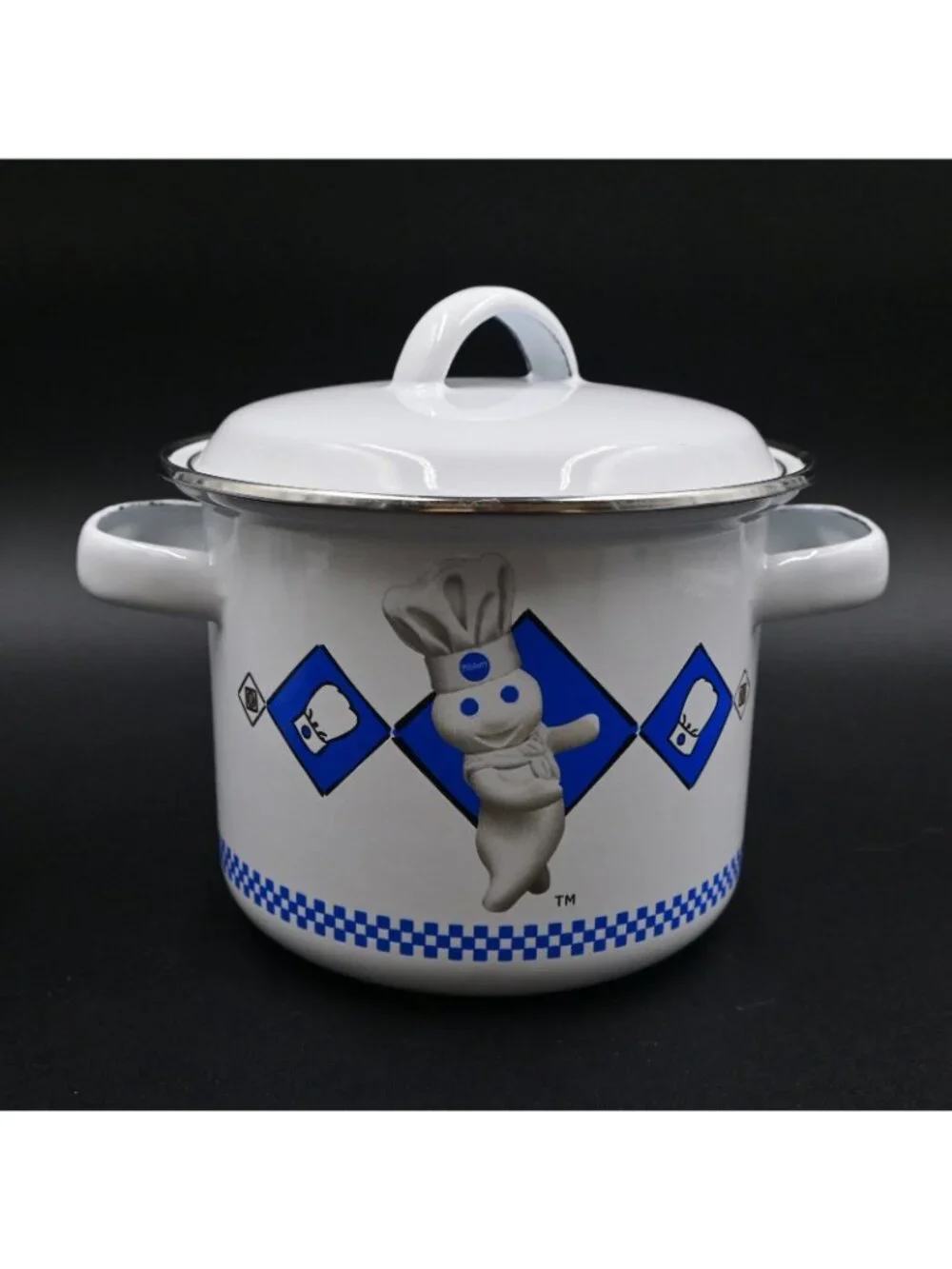 Pillsbury Doughboy Pots With Lid Set Of 3 Vintage 90s